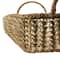 2.5ft. Natural Hand-Woven Buri Palm Tray with Handles
